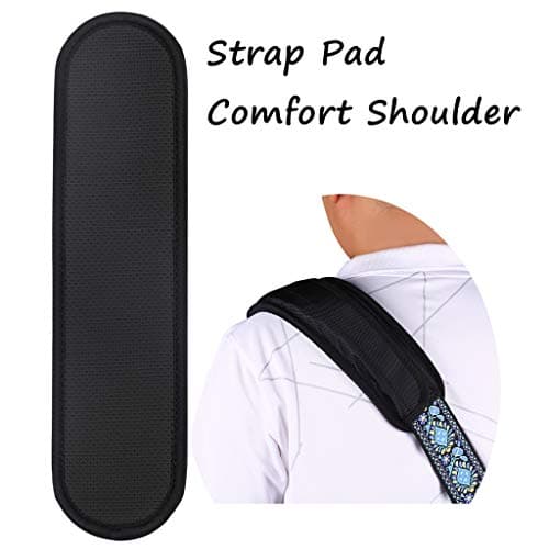 MOREYES Guitar Strap Shoulder Pad to Reduce Shoulder Neck Strain Also Replacement for Shoulder bags - Long and Super Comfortable
