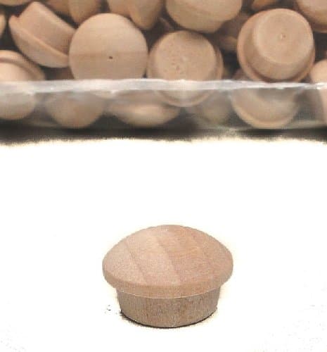 1/2" Maple Round Head Wood Button Plugs, Package of 200, by Wood Carver Tools