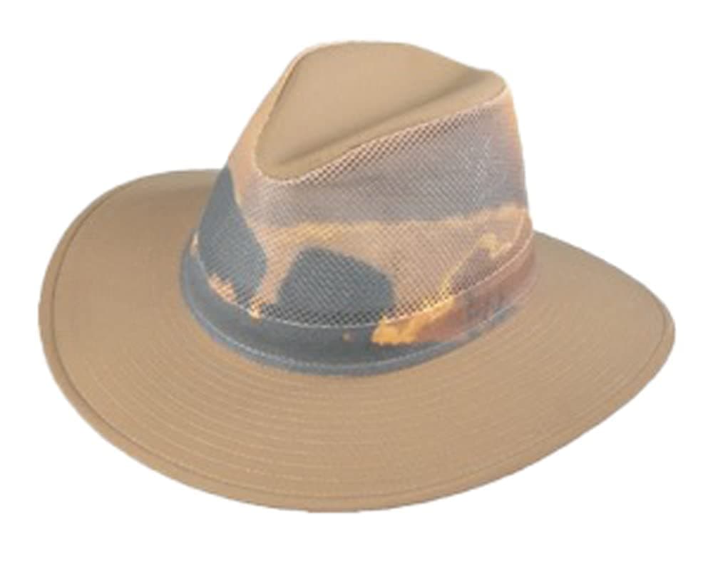 Henschel HatsHenschel Khaki Aussie Breezer Cotton National Park Print Mesh Crown
