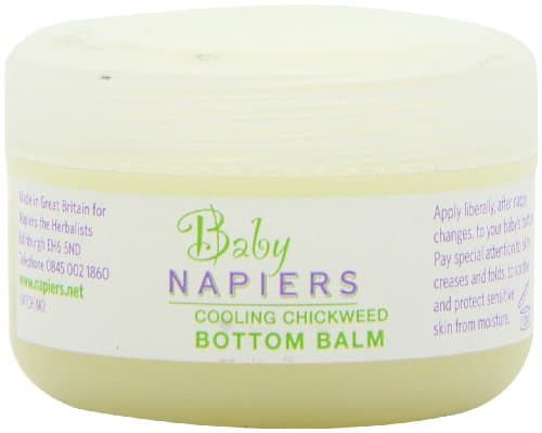 Napiers Baby Cooling Chickweed Bottom Balm with Chamomile & Calendula 75ml - Natural Herbal Ointment for Delicate Skin