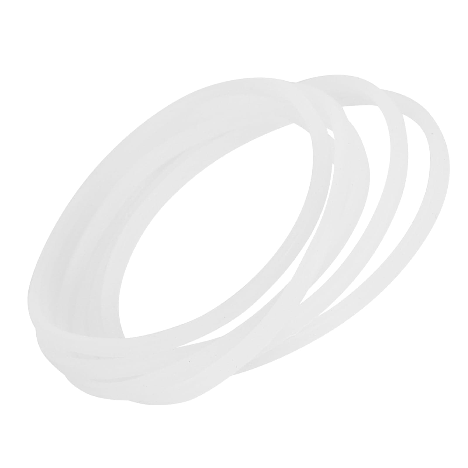 New Replacement Gaskets Rubber Seal Ring, Flexible White O-Ring Kitchen Spare Parts for Magic Bullet Flat Cross Blade 6 Pieces
