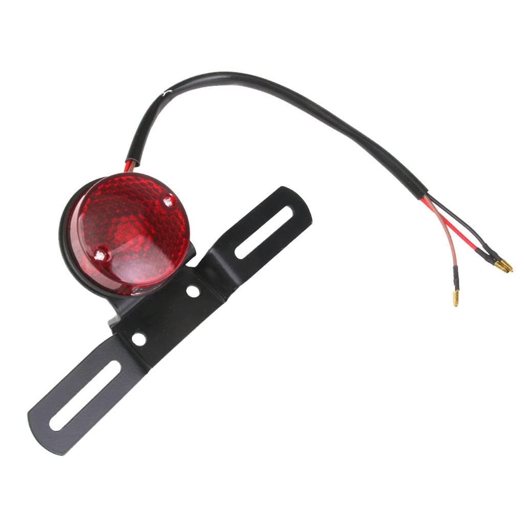 HomylWV01RCA08726 ABS Custom Motorcycle Motor Brake Tail Rear Light Plate Holder for Harley Dc 12v, LED