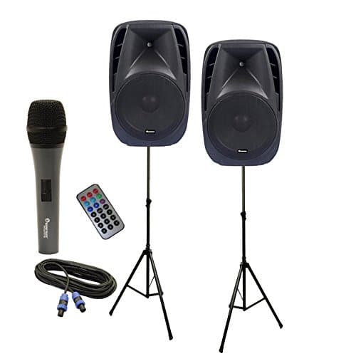 SWA-15BTS-ECONOPACK Pair of 15" ABS Powered Bluetooth Speakers