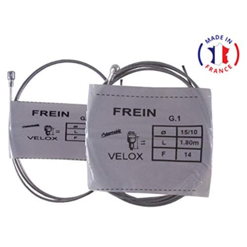 cyclingcolors Brown Brake Lever Set : Hoods + Cable + Teflon HOUSING + GUIDOLINE Handlebar Tape + Chromed END Cap Bike Vintage Fixie SINGLESPEED Road City Race Bicycle Cycle