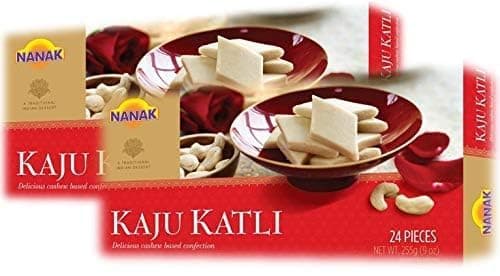 Nanak Kaju Katli (Cashew Sweet) (PACK OF 2 - 255gms X 2) - TWIN PACK