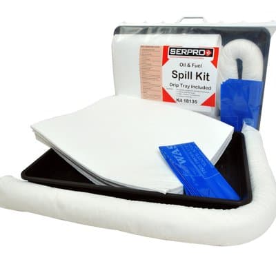 20 Litre Oil and Fuel Compact Spill Kit with Drip Tray - Comprehensive Spill Response Solution for Oil and Fuel Spills