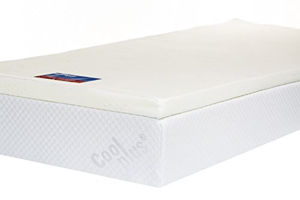 Memory Mattress Topper with Cover, 2 Inch, UK King Size