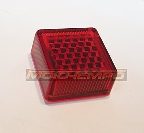 Reflector Small Square Motorcycle Bike MOT Gate Post Red Individual