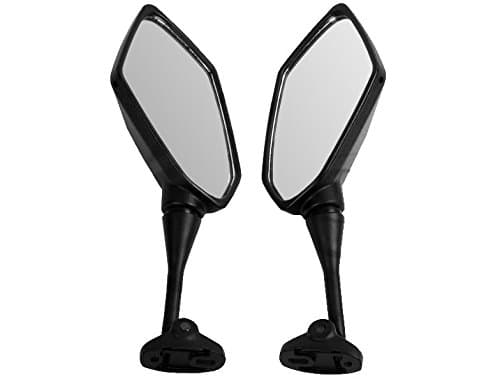 2x Motorcycle Side Mirror Motorbike Rear View Left & Right Side View Mirrors Installed On Fairing Fit For 1999 2000 2001 2002 2003 2004 2005 2006 HONDA CBR600 F4 F4I