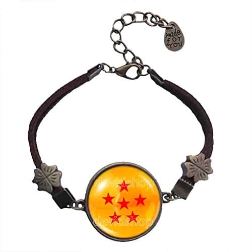 Handmade Design By ShiCong Fashion Jewelry 1 2 3 4 5 6 7 Symbol Dragon Ball Z Star Bracelet Charm Cosplay