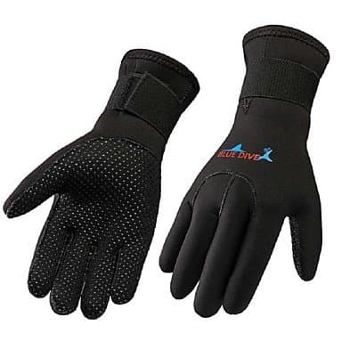 HCCX 3MM Neoprene Scuba Dive Gloves Snorkeling Equipment Anti Scratch Keep Warm Wetsuit Material Winter Swim Spearfishing, s