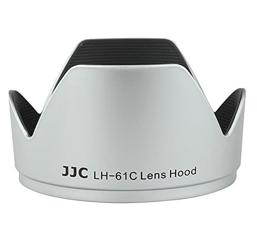eFonto/JJC Replacement Olympus LH-61C Lens Hood for Olympus ZUIKO DIGITAL ED 14-42mm 1:3.5-5.6 (Four Thirds Type), M.ZUIKO DIGITAL ED 14-150mm 1:4.0-5.6 (58mm Diameter) (Silver)