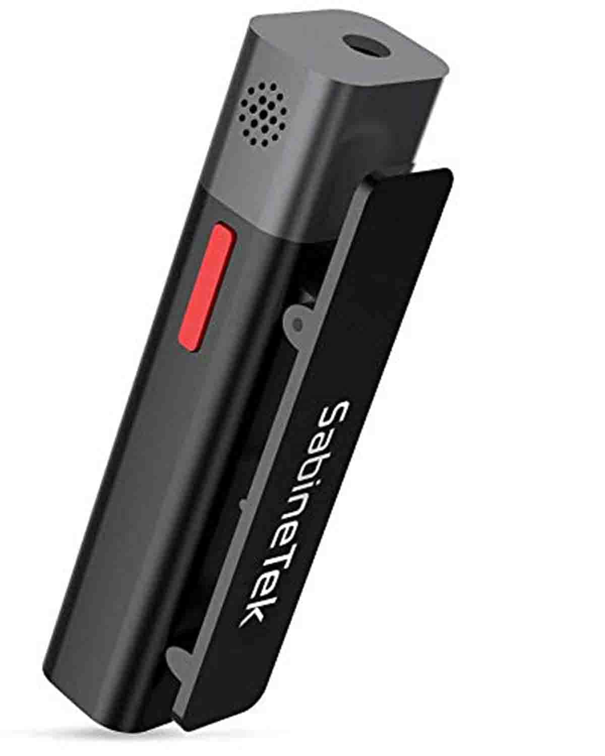 Sabinetek SmartMike+ Wireless Bluetooth Microphone for Content Creators - Rechargeable, Hands-Free Clip-on Lavalier Lape (Black) OPEN BOX
