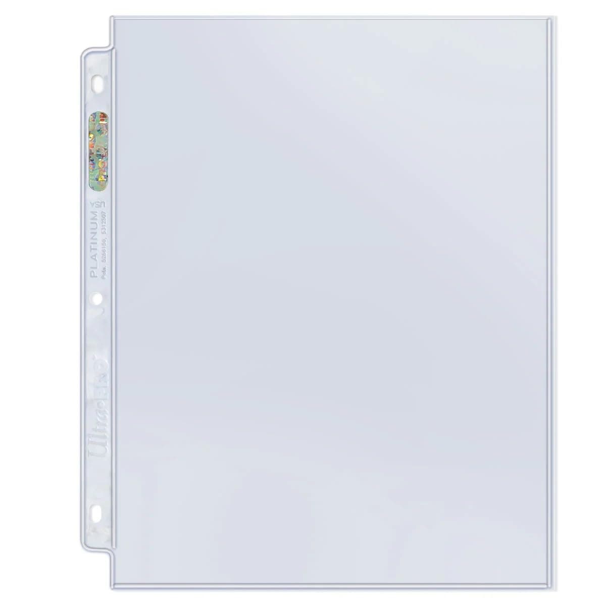 1-Pocket Platinum Page with 8-1/2" X 11" Pocket 100 ct.