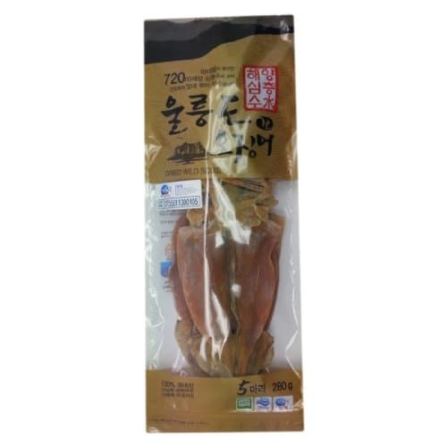 [KFM] Korean Food Deep Water Ulleungdo Dried Squid 5 (280g) 심층수 울릉도 건오징어