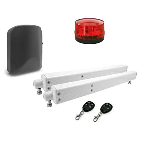 Automatic wing gate opener for double wing gates including lamp, gate function