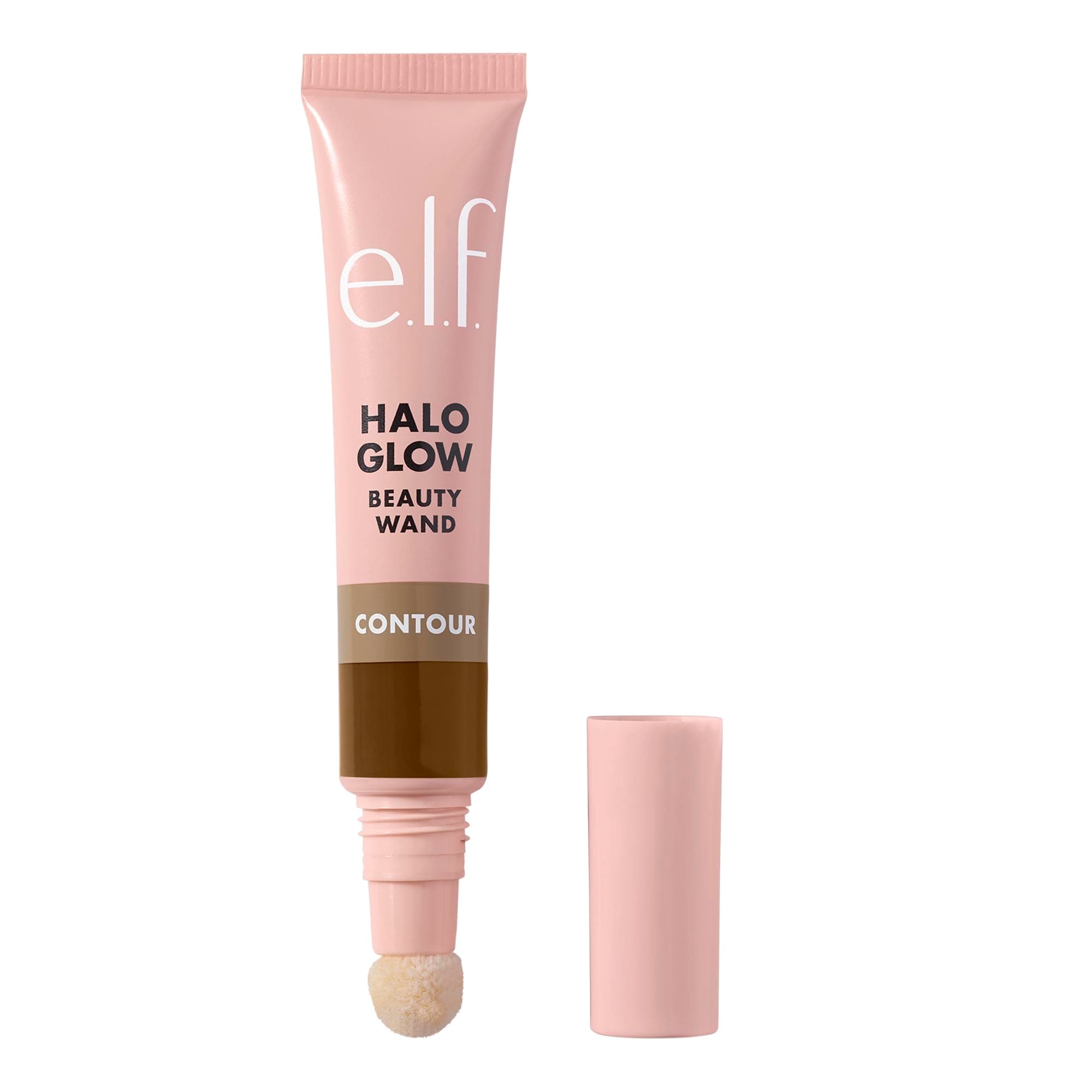 e.l.f. Halo Glow Contour Beauty Wall, Liquid Contour Wand for a Naturally Shaped Look, Buildable Formula, Vegan & Cruelty Free, Medium/Tan, 10 ml