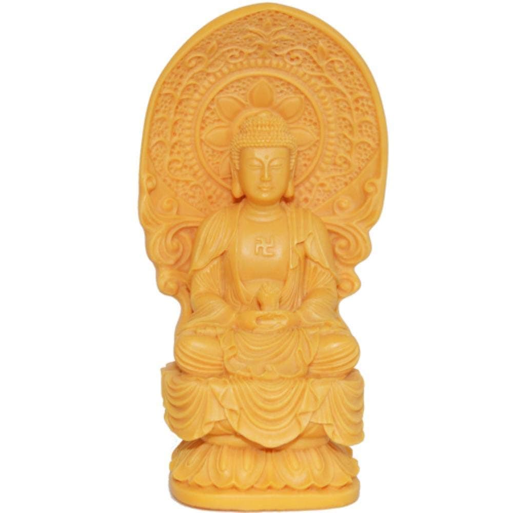 Ethan Amitabha Statue Sakyamuni Medicine Buddha Guanyin Tibetan Ksitigarbha Buddhist Figure Statuette Maitreya Guan Gong Tathagata.Amitabha 10Cm