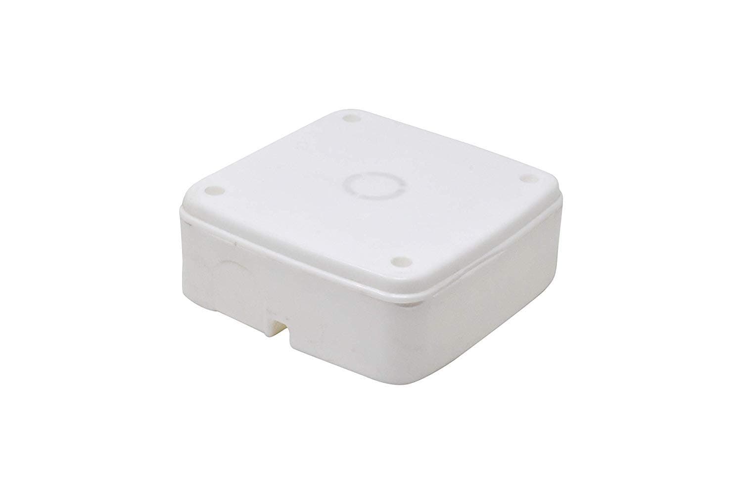 PVC Square Junction Box for CCTV Camera Mounting, White - Pack of 5