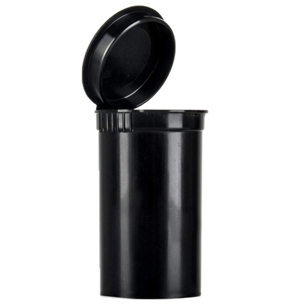 Bulk Case of 225 Bottles – 19 Dram Pop Top 2.05 US Fl Oz Capacity Black Opaque Child-Resistant Air-Tight Smell-Proof Travel Rx Medication Storage