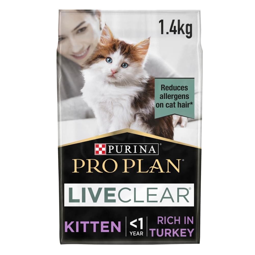 LiveClear Kitten, Allergen Reducing Dry Cat Food with Turkey 1.4 kg