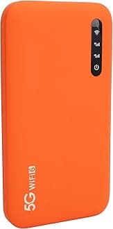 5G WiFiMobile Hotspot for Travel, 5G Router with Sim Card Slot, Portable WiFiDevice for Travel, 16 Connected Devices, WiFi6, 2.77Gbps