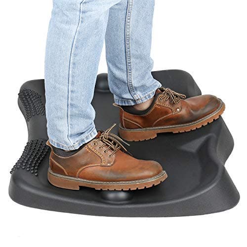 Sokiss Standing Desk Mat| Not-Flat Standing Desk Anti-Fatigue Mat with Movebale Foot Massage Ball | Ergonomic Design Comfort Office Floor Mat