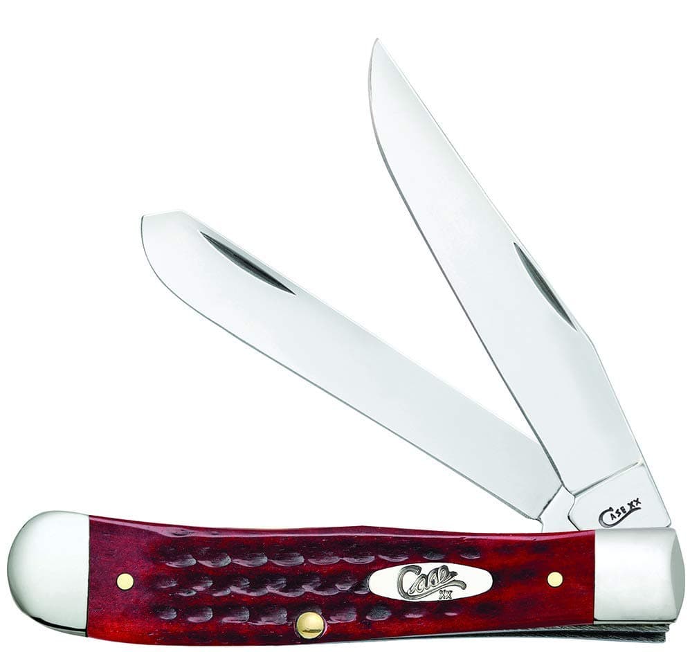 Case WR XX Pocket Knife Pocket Worn Old Red Bone Trapper Item #783 - (6254 SS) - Length Closed: 4 1/8 Inches