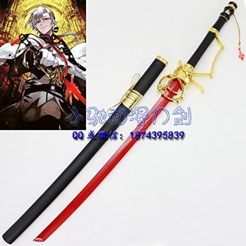 aition Seraph of The end Ferid Bathory Sword with Sheath Wood Cosplay Prop