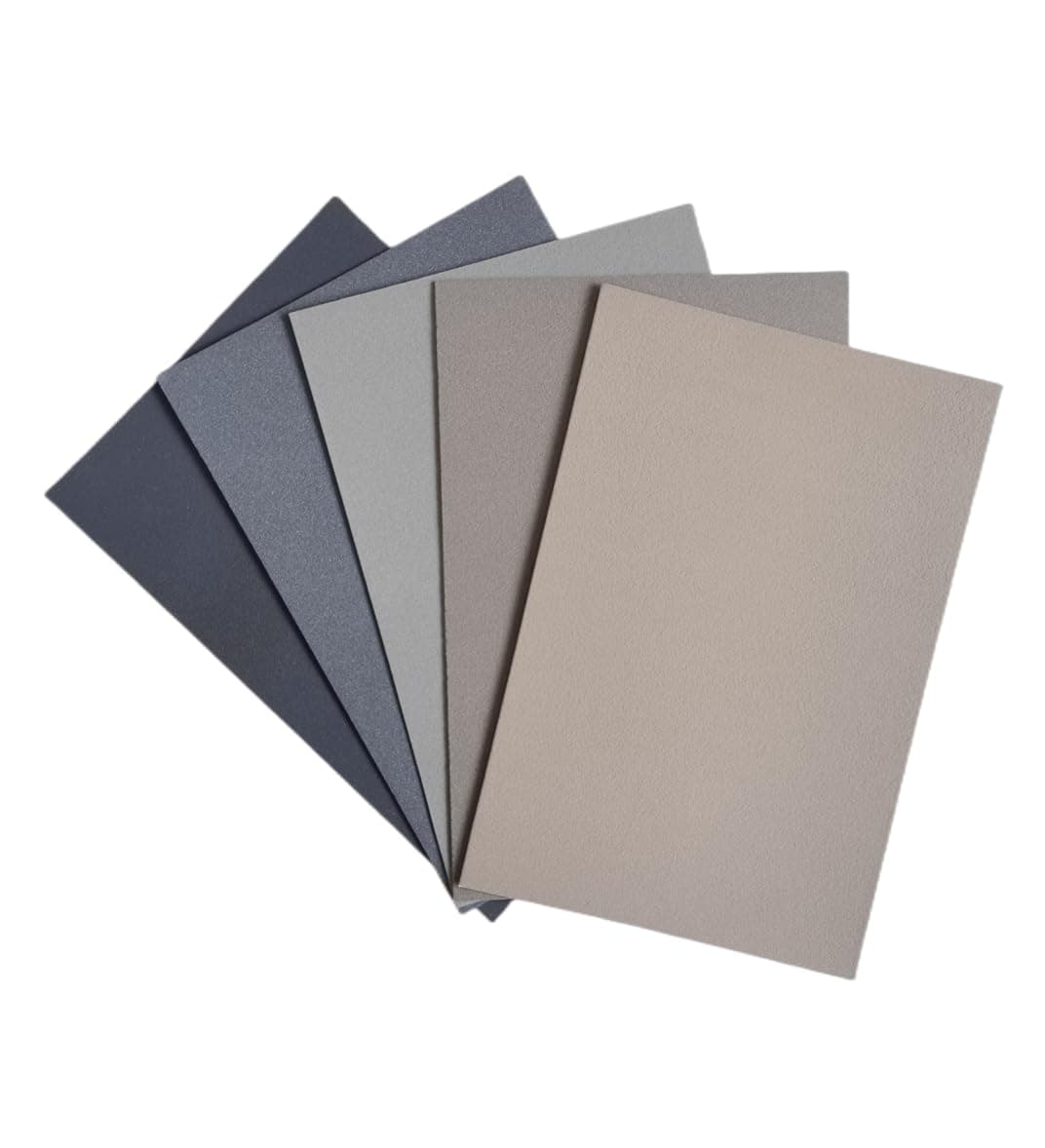Sanded Pastel Paper Trial Pack of 5 Sheet with 2 Soft Charcoal Pastel Pencils(Black&White) .Small Size Mixed Color Sandpaper for Soft,Oil Charcoal Pastels (10.7" x 7.5")
