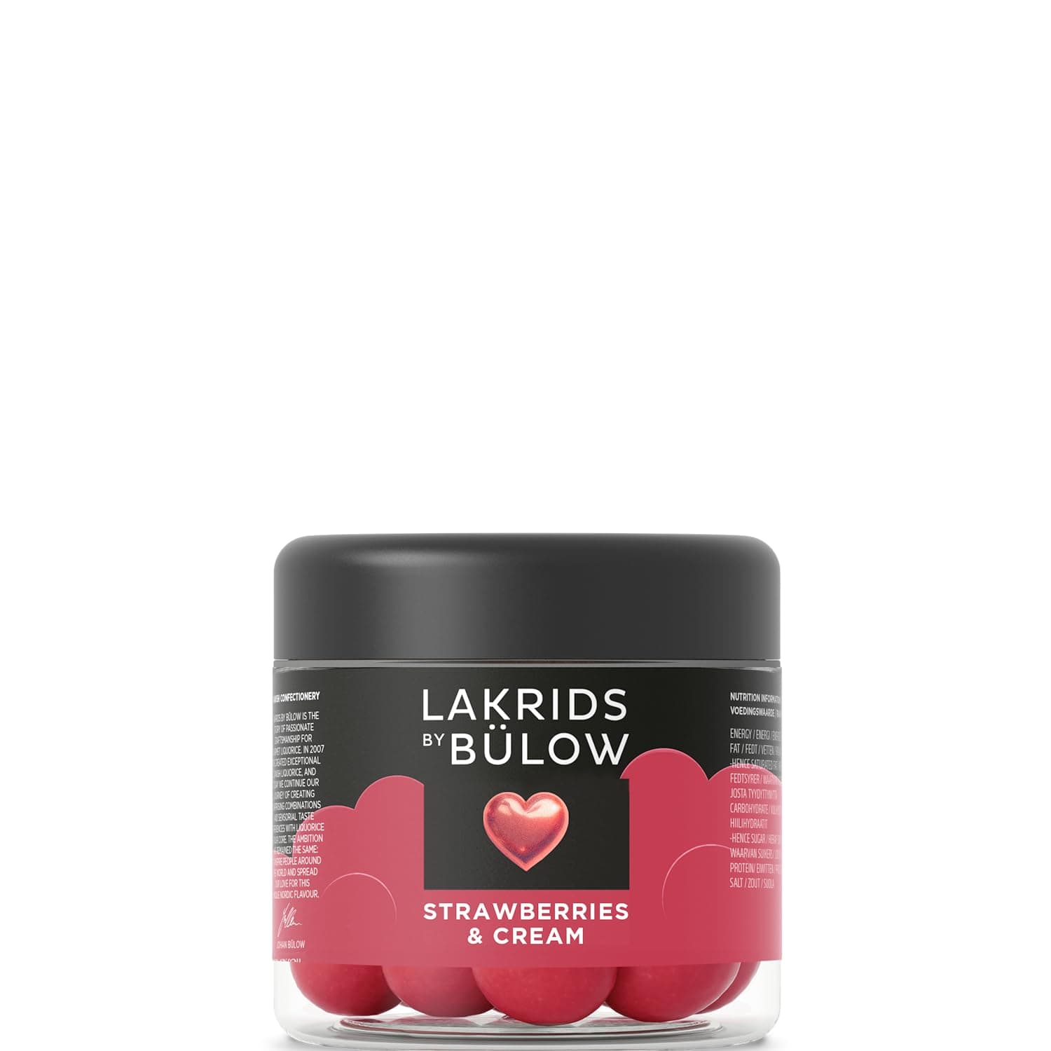 Strawberries & Cream - 4.4 oz - Chocolate Coated Gourmet Licorice - Sweet Licorice Core Coated in White Chocolate, Strawberries and Cream