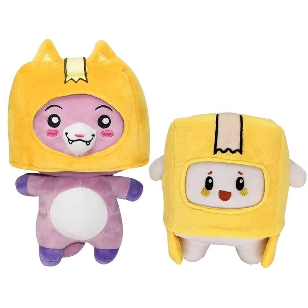 Gaekce Foxy and Boxy Plush,Foxy Plush Toy Box Plush Toy, Removable Cute Doll Toys for Fans (Box+Fox)