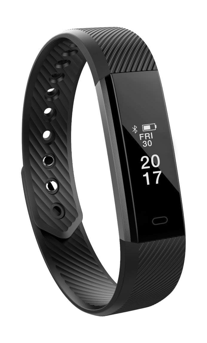 Toksum Alfa Slim Fitness Tracker Smart Wristband | Wearable Activity Tracker Pedometer Watch Bracelet with Sleep Monitor | For Kids, Women and Men | For iPhone & Android