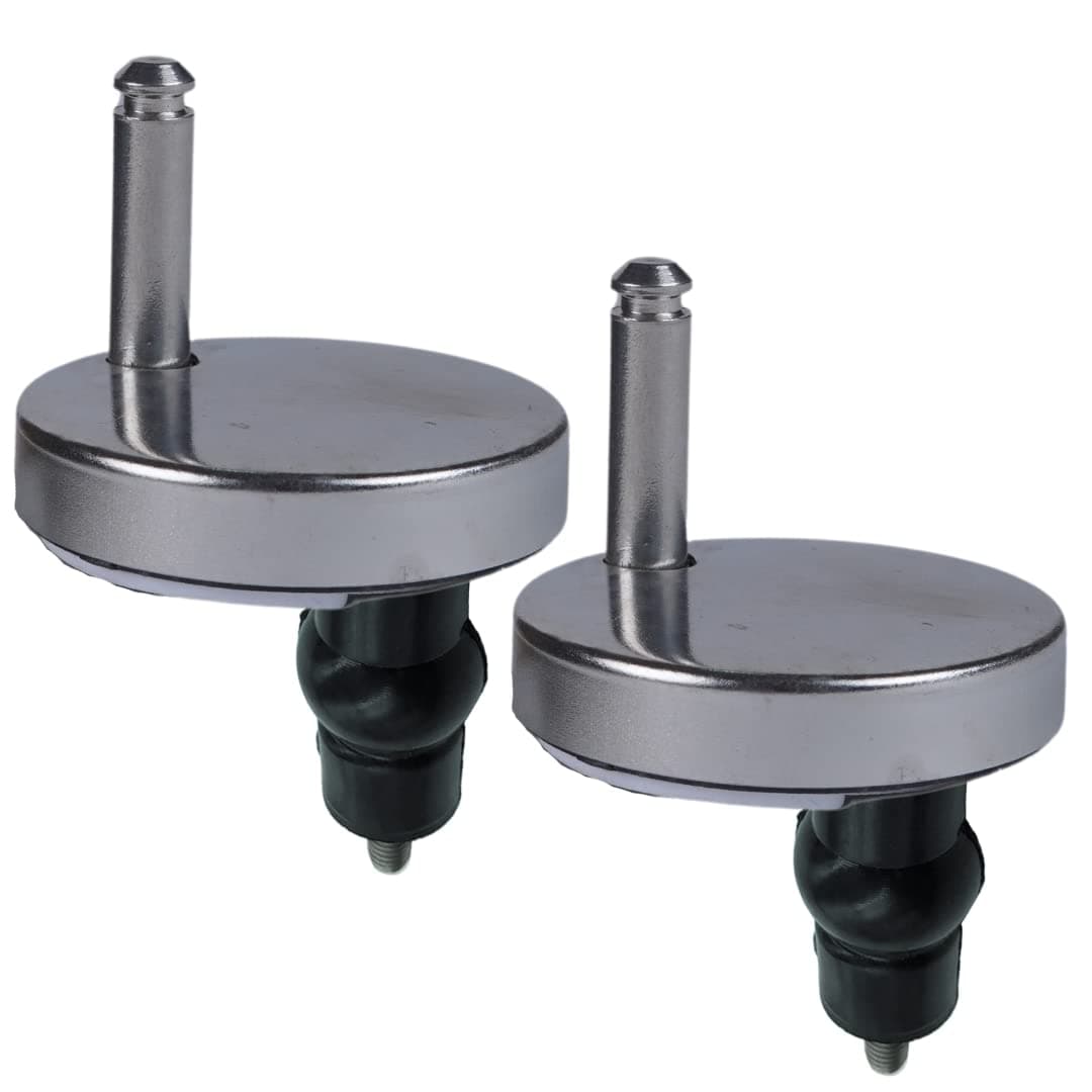 JKC SS 45mm Round Seat Cover Hinges Kit for Wall Hung and One Piece Toilet Soft Close Hydraulic Seat Cover
