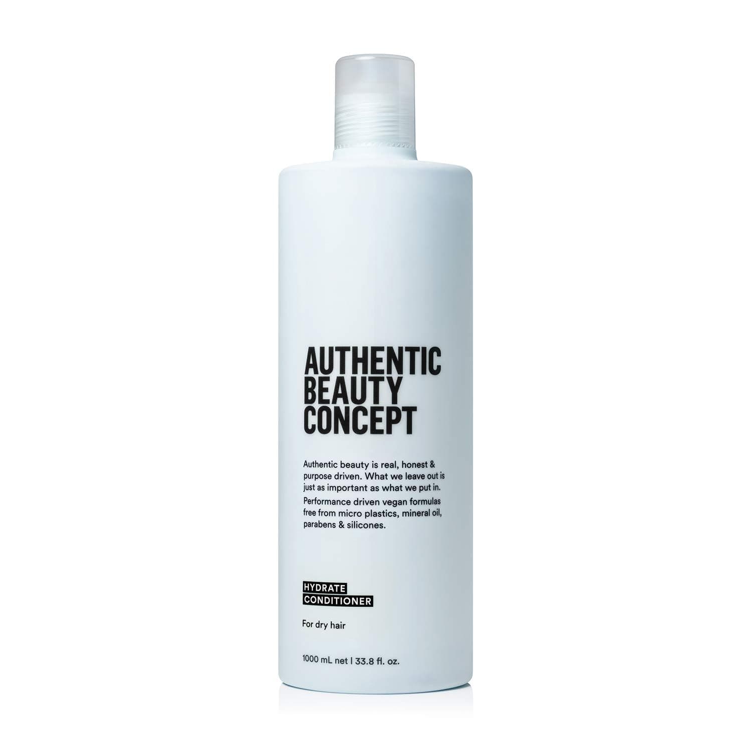 Authentic Beauty Concept Hydrate Conditioner | Hydrating Conditioner For Normal To Dry or Curly Hair | Moisturizes & Revitalizes Dry Hair | Vegan & Cruelty-free | Silicone-free | 33.8 fl. oz.