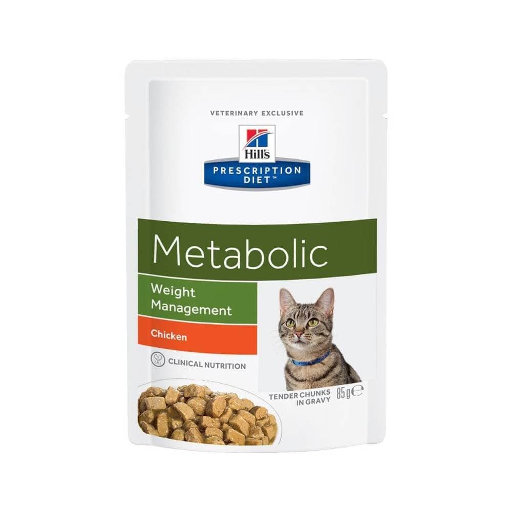 Hills apos; 's Prescription Diet Feline Metabolic Pouches 12x85g