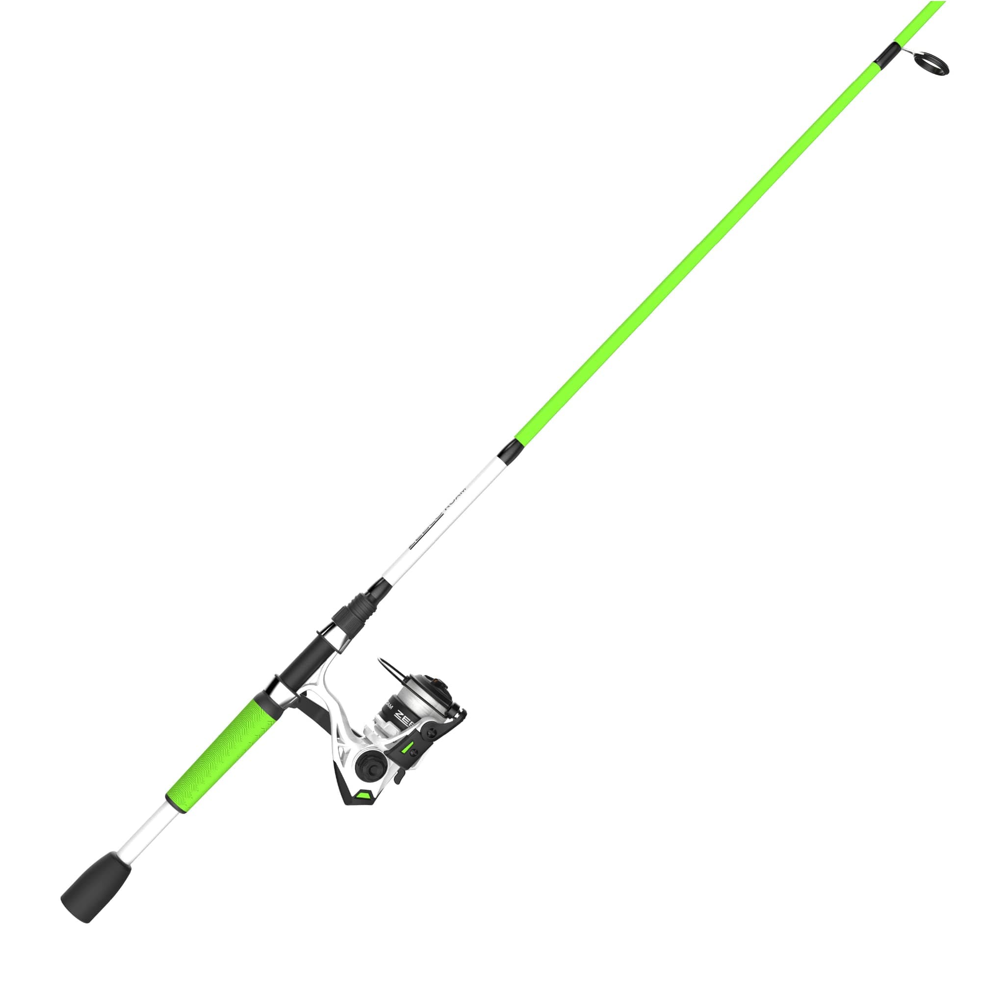 Roam Spinning Reel and Fishing Rod Combo, 6-Foot Fiberglass Fishing Pole, Split ComfortGrip Handle, Soft-Touch Handle Knob, Size 20 Reel, Changeable Right- or Left-Hand Retrieve