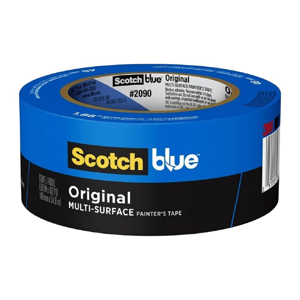 Original Multi-Surface Painters Tape, 2 Inch Wide (1.88 In. x 60 Yds), 1 Roll Blue Paint Tape Protects Surfaces & Removes Easily, Masking Tape for Indoor and Outdoor Use (2090-48NC)