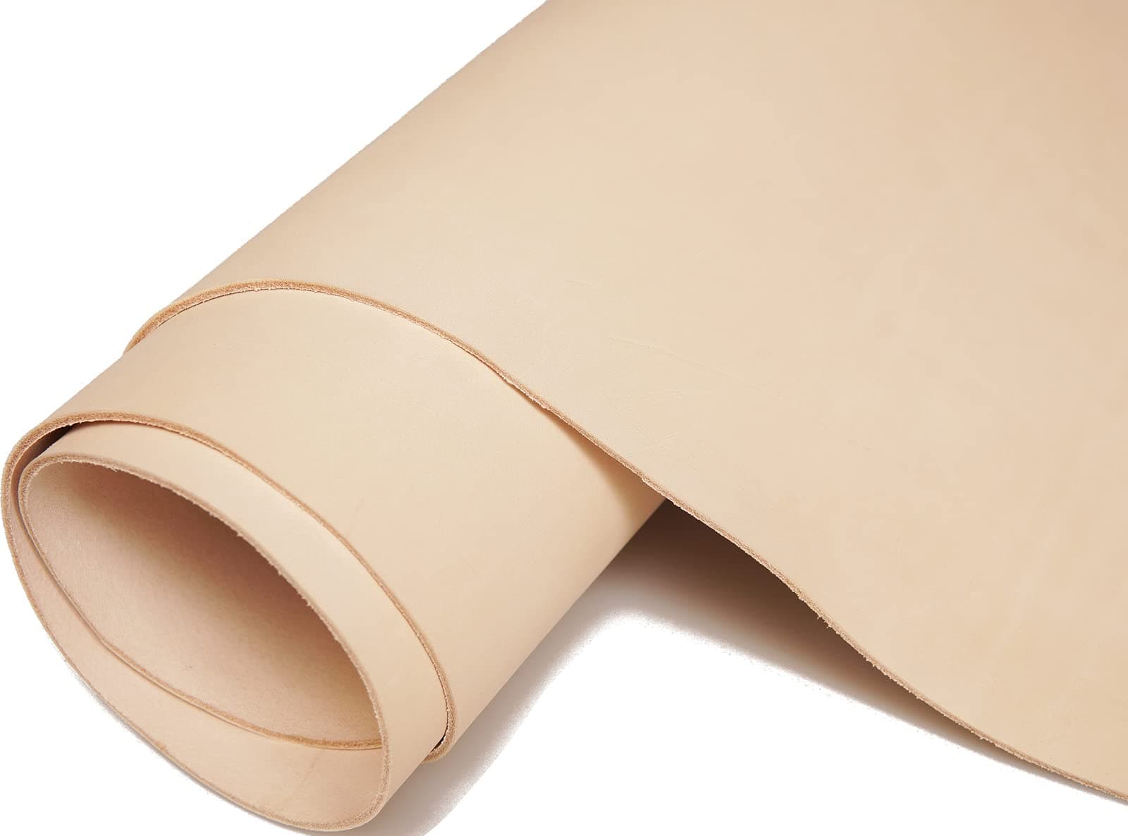 Vegetable Tanned Leather Sheets for Crafts (9-10oz | 4.0mm Thickness) Full Grain Tooling Leather Thick Cowhide Crafting Heavy Weight Leather (Beige-4.0mm, 6"x12")