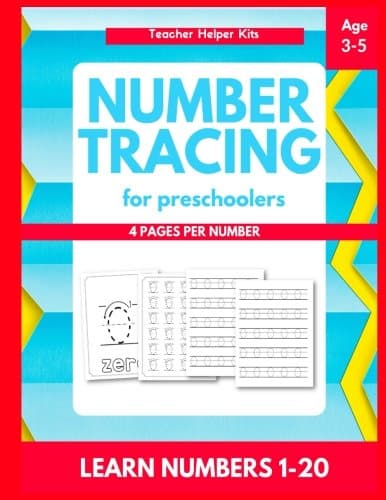Number Tracing: Number tracing books for kids ages 3-5,Number tracing workbook,Number Writing Practice Book,Number Tracing Book for Preschoolers