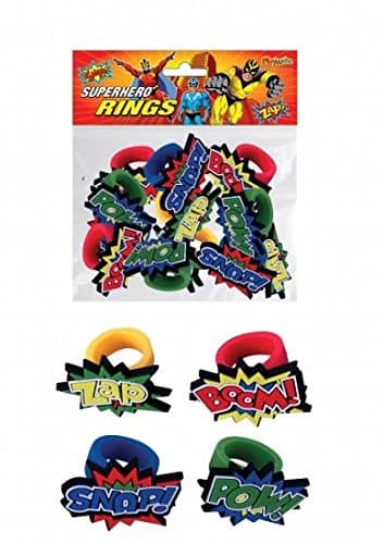 12 X SUPER HERO RING
