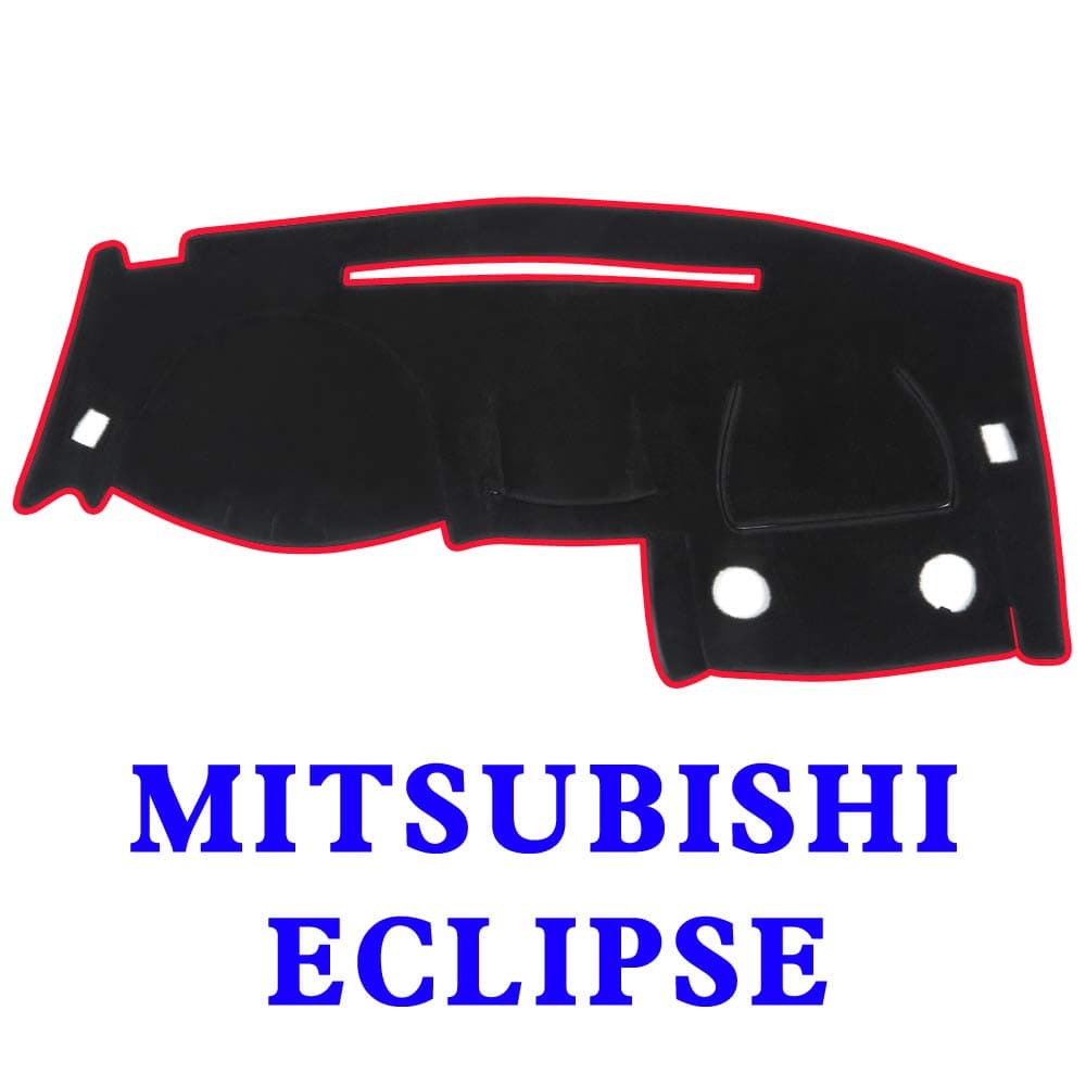 Auto Car Dashboard Carpet Dash Board Cover Mat Fit Mitsubishi Eclipse 2000-2005 (BLK-RED MR-010)