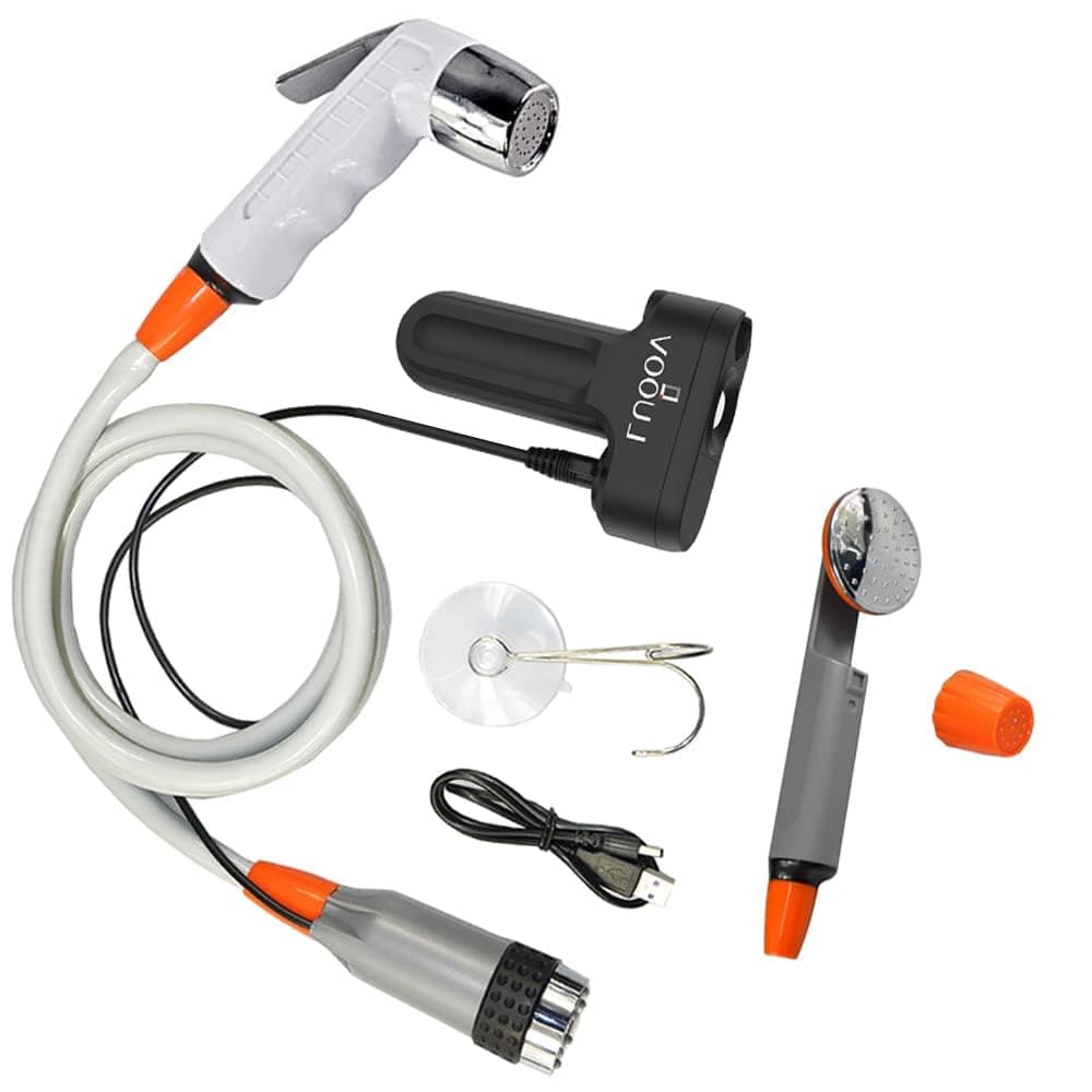 LUOOV Electric Portable Bidet Handheld Water Sprayer,Camping Shower Portable Rechargeable 2200mAh Battery Powered