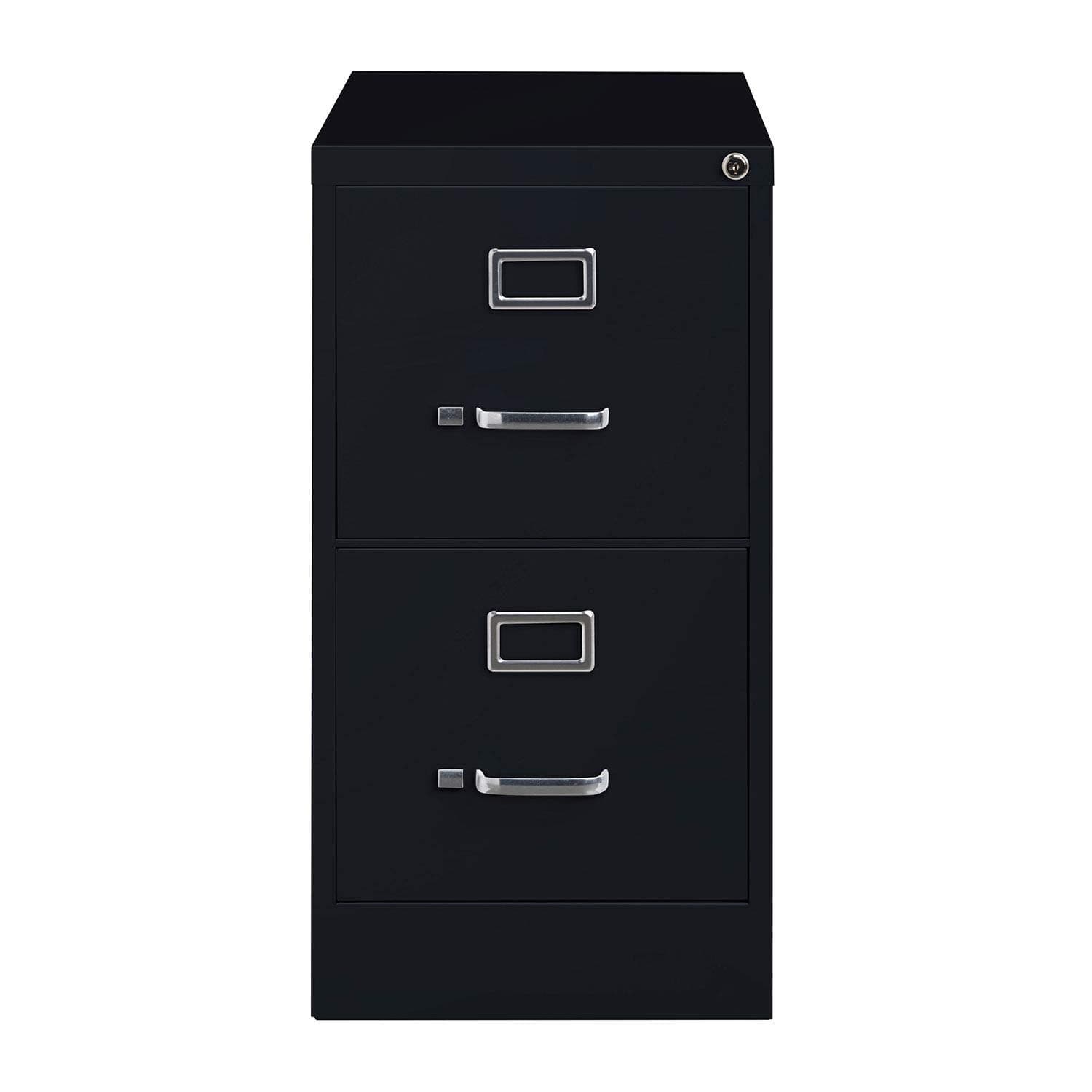 25" Deep Commercial 2 Drawer Letter Size High Side Vertical File Cabinet Color: Black