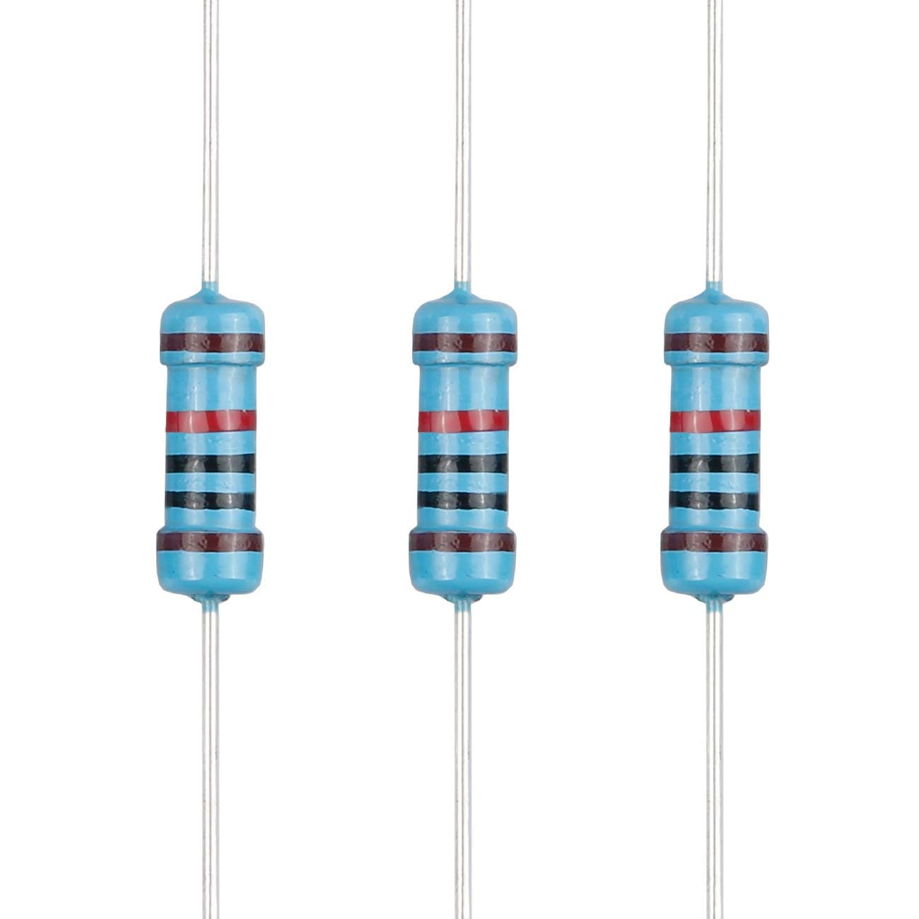 100pcs 10K ohm Resistor 1/2w (0.5Watt) ±1% Tolerance Metal Film Fixed Resistor, Multiple Values of Resistance Optional