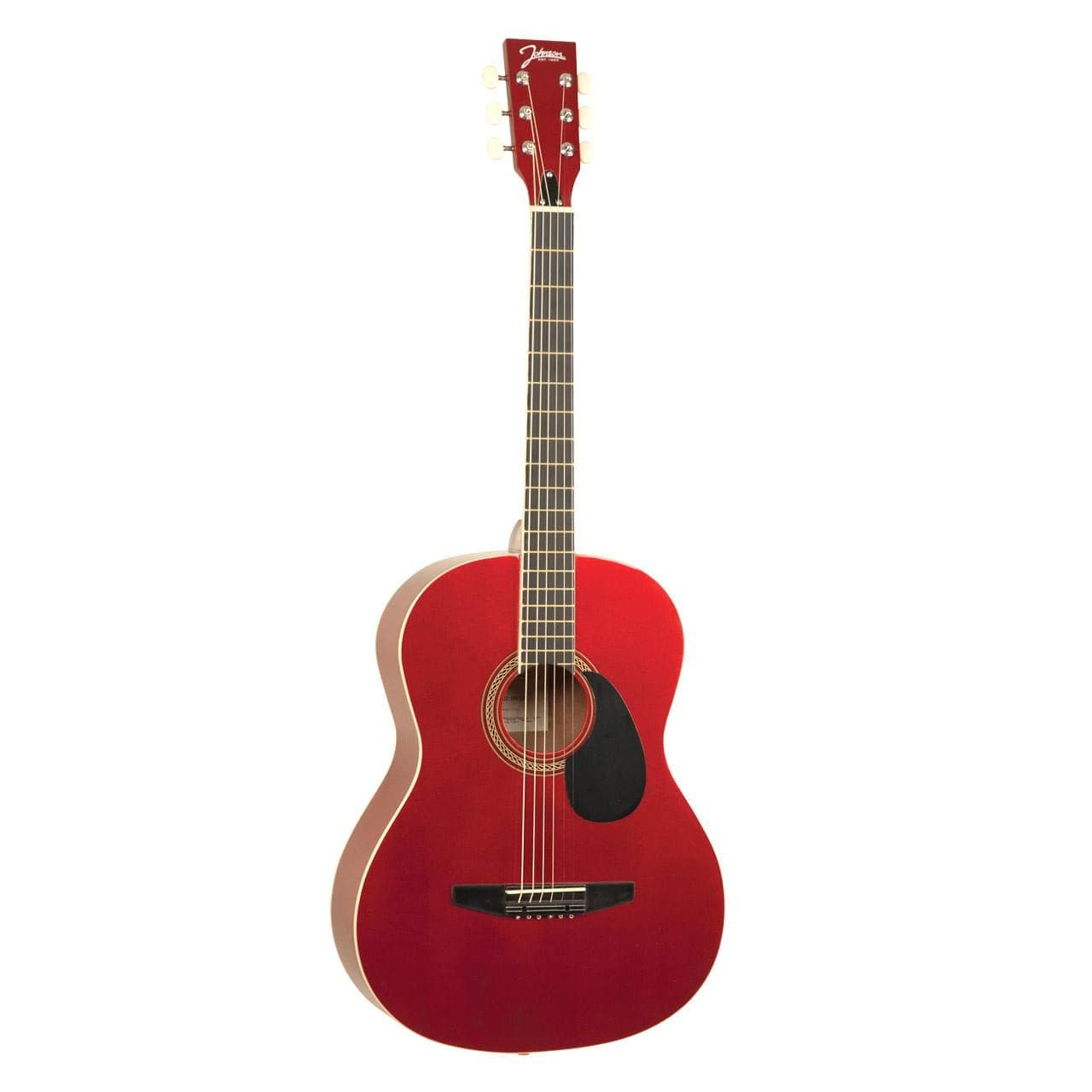 Johnson JG-100-SRD Student Acoustic Guitar, Metallic Red