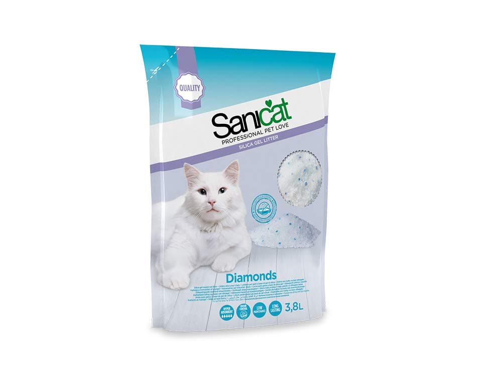 Sanicat Diamond Silica Gel Cat Litter 3.8 Litre