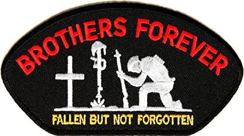 BROTHERS FOREVER Embroidered Jacket Vest Patch Veteran Military Emblem