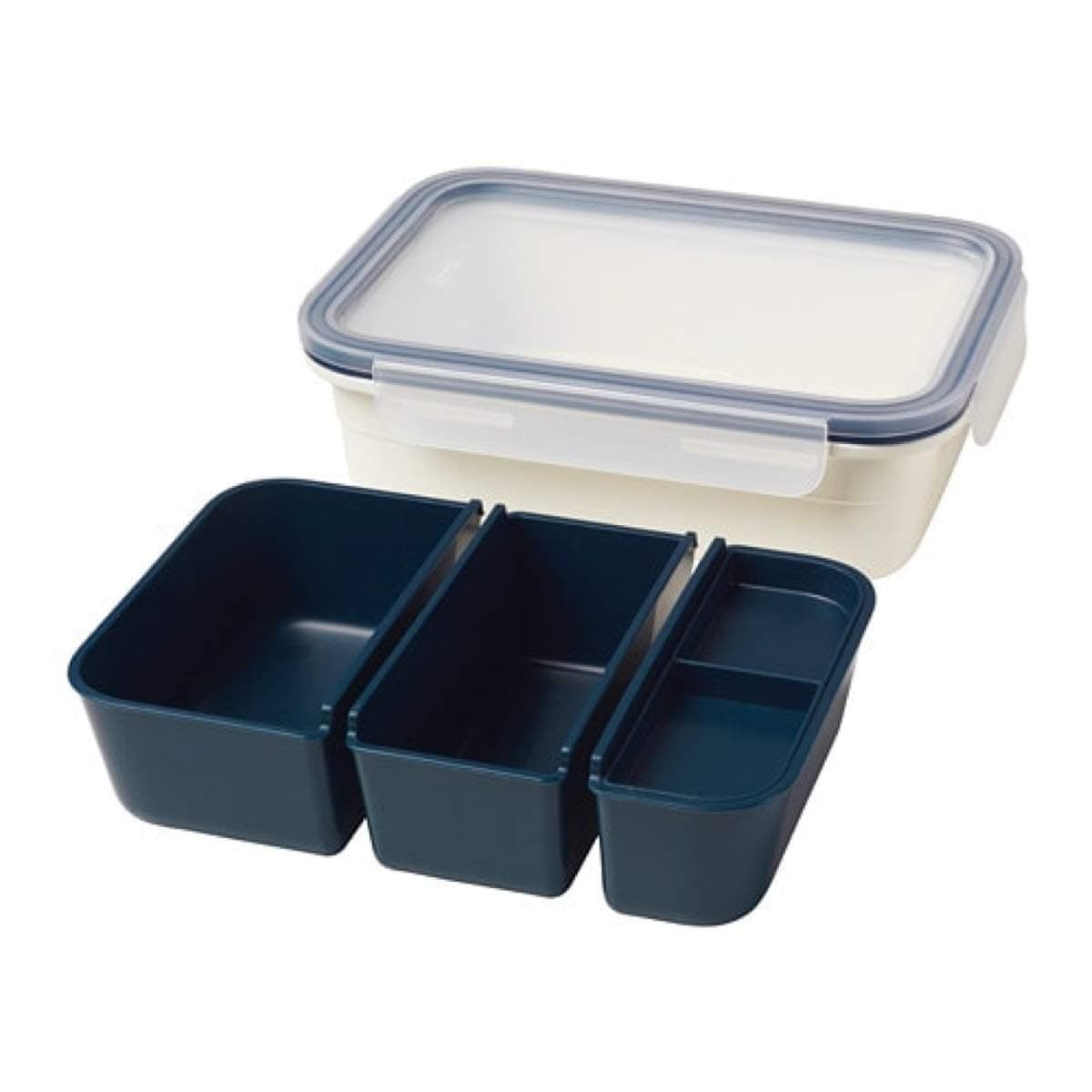 IKEA 365+ Lunch Box with Containers Rectangular 403.887.25 Size 34 oz