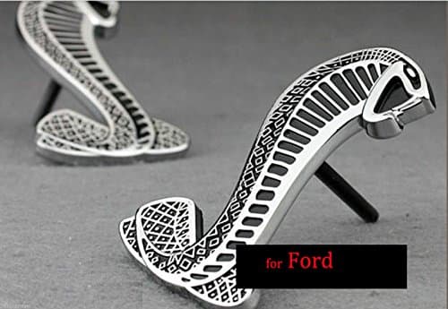 Aunoc ALLOY COBRA SUPER SNAKE TORINO Front Grill EMBLEMS for FORD MUSTANG SHELBY